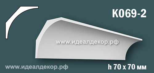 Продается к069-2 - потолочный плинтус гипсовый (карниз с гладким профилем) по цене 388 руб. Продается к069-2 - потолочный плинтус гипсовый (карниз с гладким профилем) по цене 388 руб.